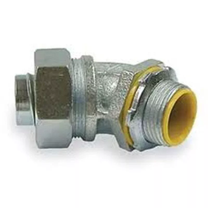 1-1/4" 45° Insulated Liquidtight Connector 114LTI45CN
