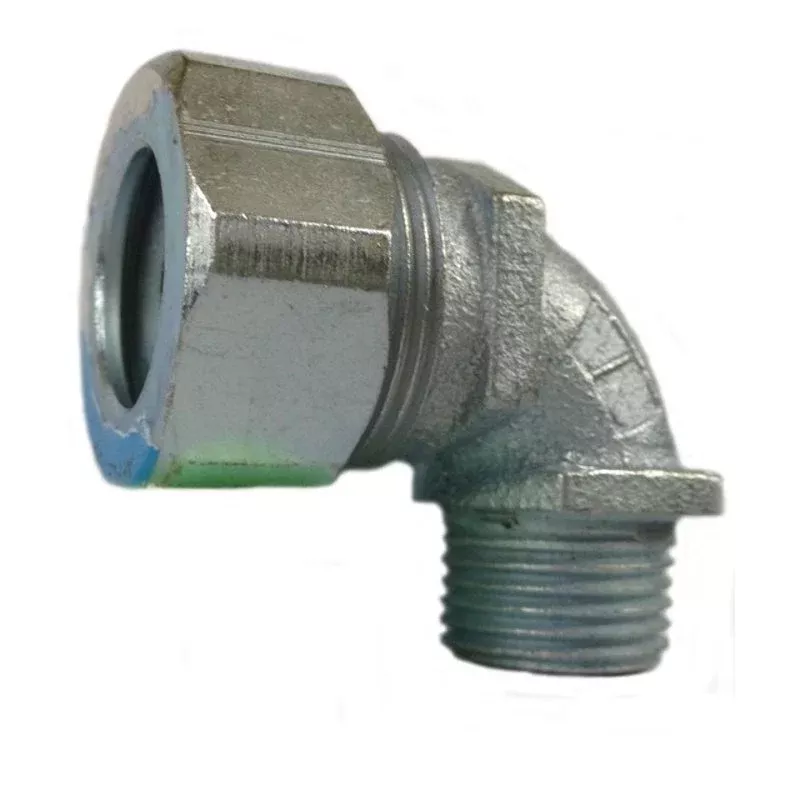 1/2″ 90° Liquidtight Cable Conn., Steel, 0.625-0.750″ By Appleton CG906250S
