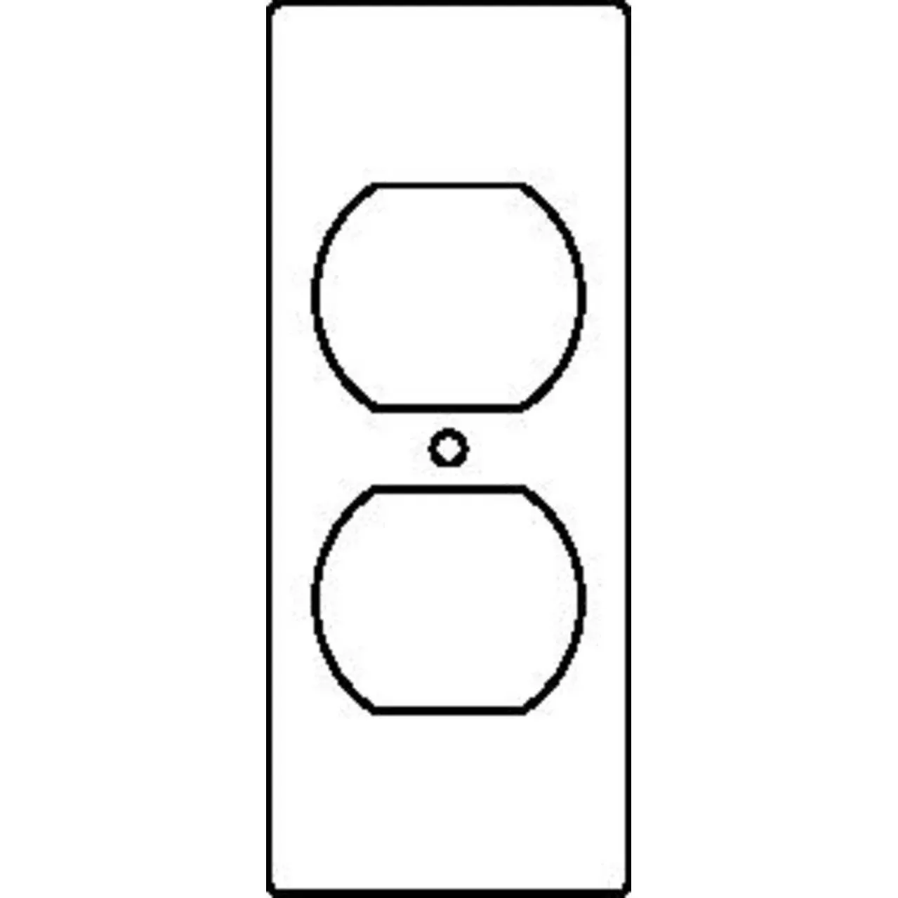 1-GANG DUPLEX RECEPT SECT DEV PLATE By Wiremold RFB119-SD