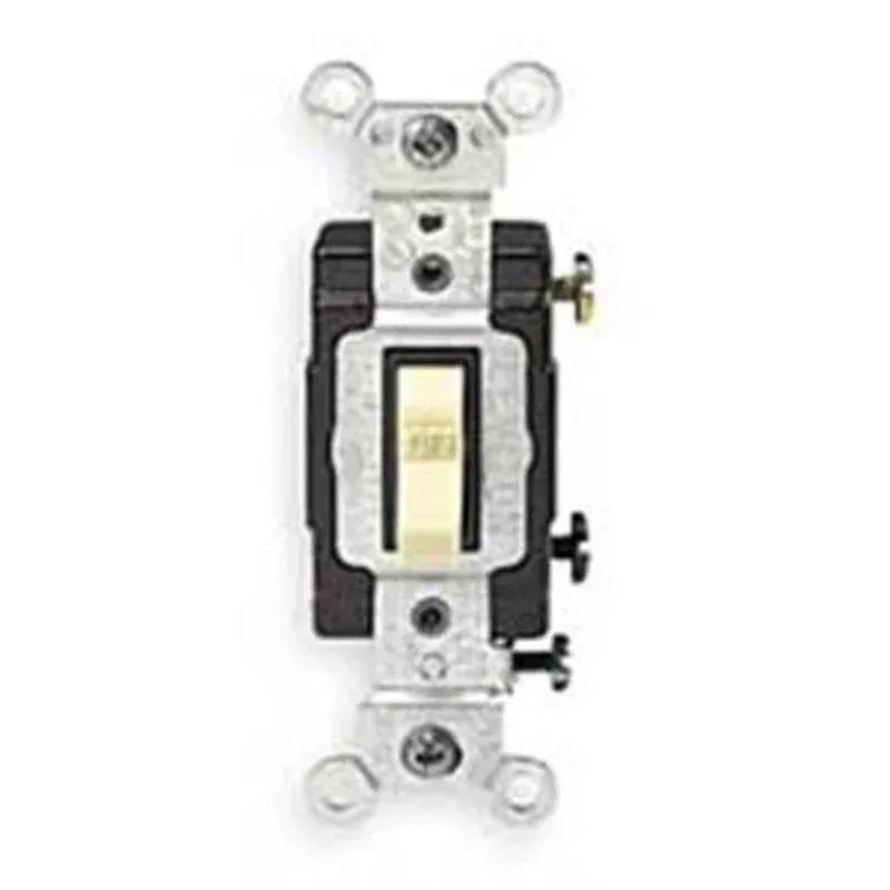 1-Pole Switch, 15 Amp, 120/277V, Light Almond, Side Wired, Commercial By Leviton CS115-2T