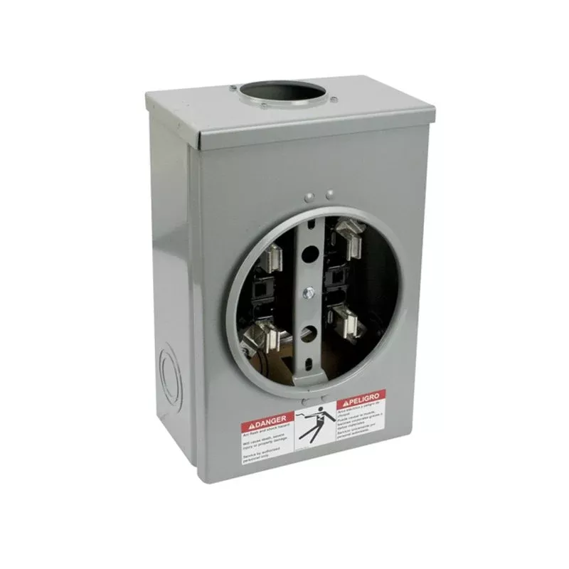 125A, 1P, 4 Jaw, Solar Meter Socket By Eaton B-Line 011 MS25