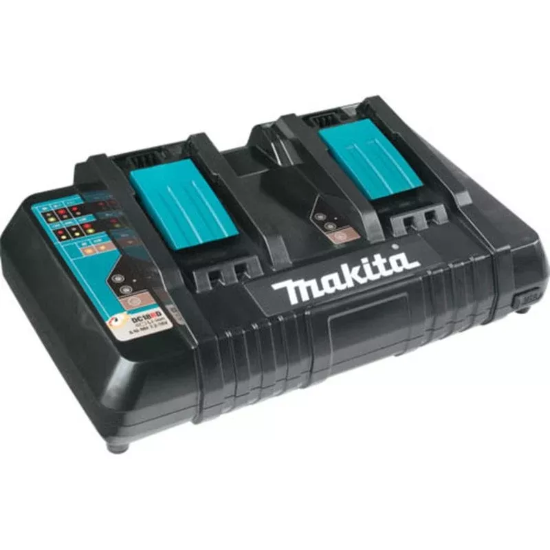 18V LXT Dual Port Rapid Optimum Charger By Makita DC18RD