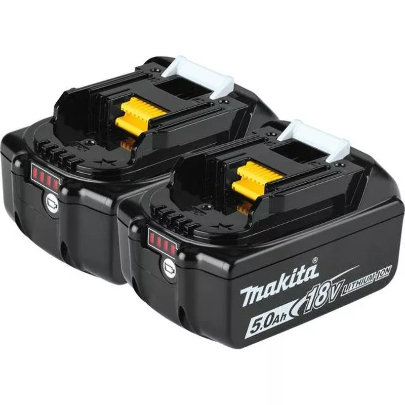18V LXT Lithium-Ion 5.0Ah Battery, 2/pk By Makita BL1850B-2