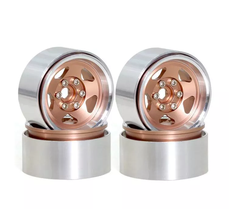 2.2″ Aluminum Wheels Gold (4) 1/10 Rock Crawler