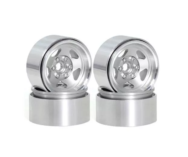 2.2″ Aluminum Wheels Silver (4) 1/10 Rock Crawler