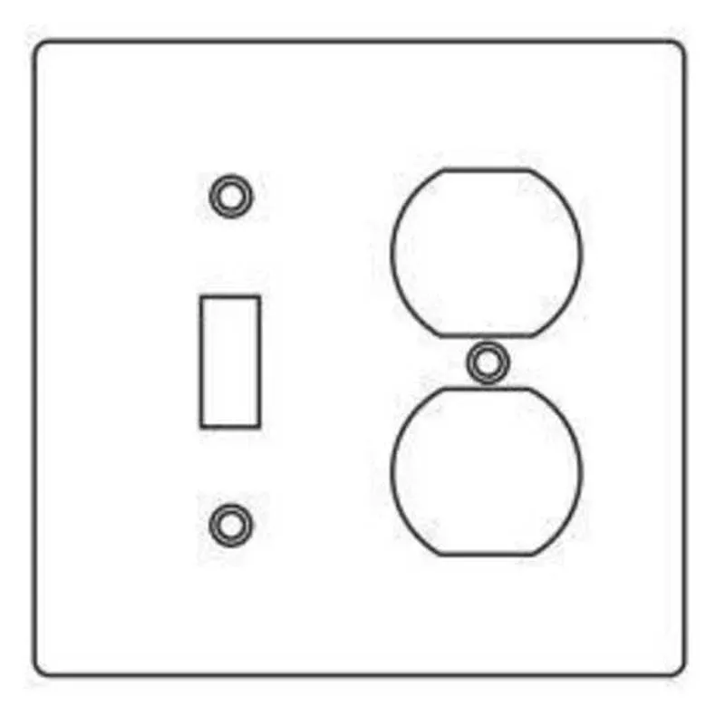 2-Gang FS/FD Series Box Cover, Toggle/Duplex By Hubbell-Killark 2FTAC