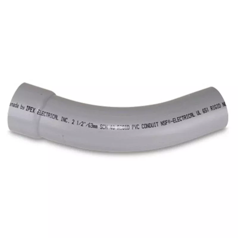 2″ PVC 45° Elbow, Schedule 40, Gray, Bell End 2P45WBE