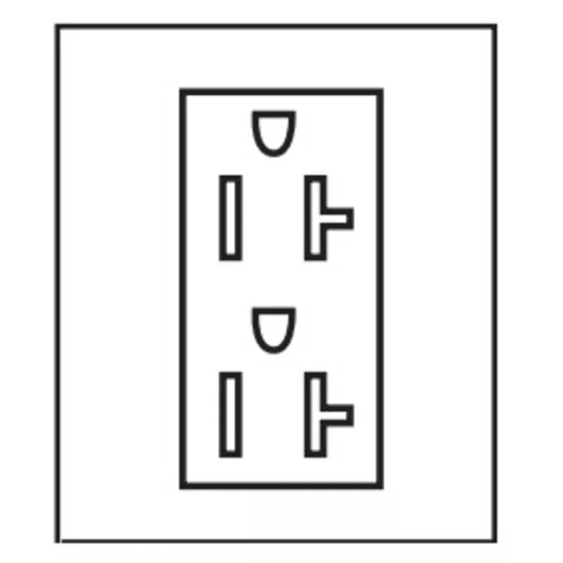 20 Amp GFCI Decorator Receptacle, No Leads By Midwest 520R2GFI
