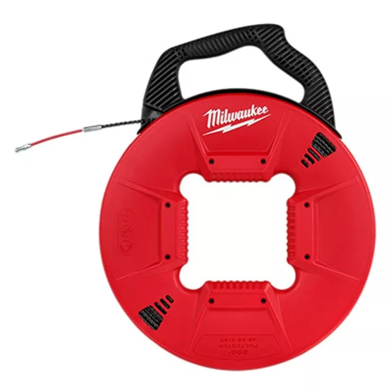 200′ Polyester Fish Tape W/ Flexible Metal Leader By Milwaukee 48-22-4197
