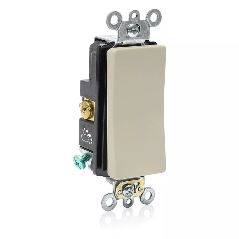 20A AM TREATED 3W DECORA ROCKER, IVORY By Leviton A5621-2I
