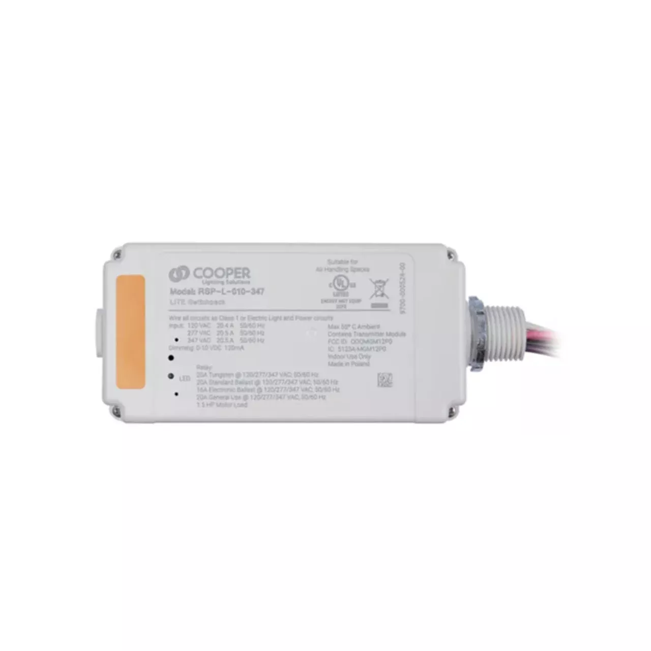 20A Wavelinx LITE Switchpack By Cooper Lighting Solutions RSP-L-010-347