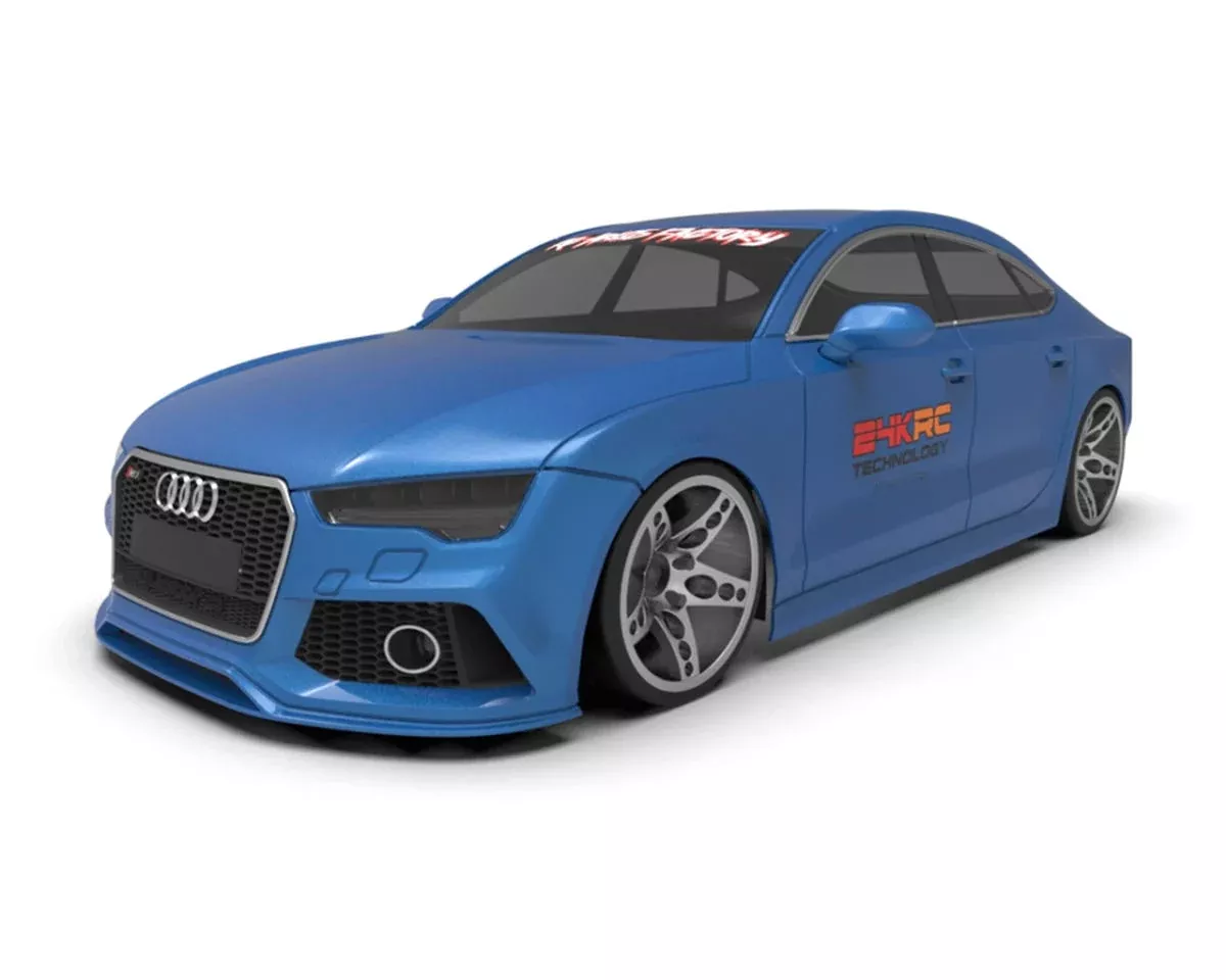24K RC Technology TAF19000 1/10 2013 Audi RS7 Sportback Drift Body (Clear) (257mm Wheelbase)