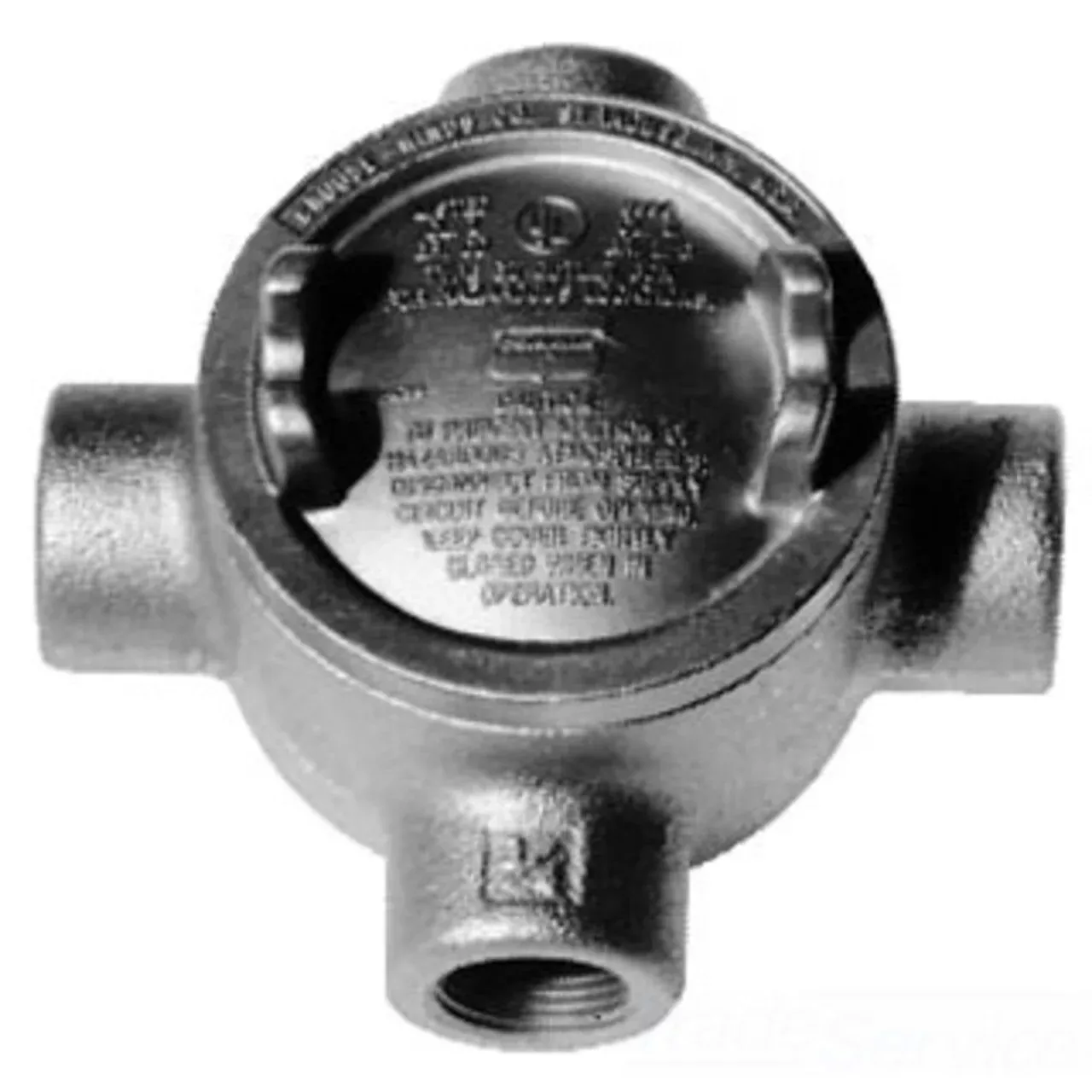 3/4 OUTL BX 3 DIA CVR THRD RIGID/IMC By Crouse-Hinds GUAX26