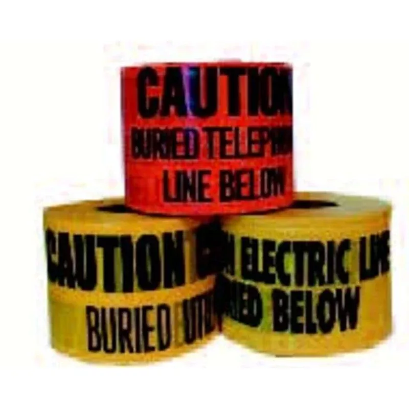 3" x 1000' Orange "Buried Fiber Optic Line Below" Underground Tape By Dottie UT44D