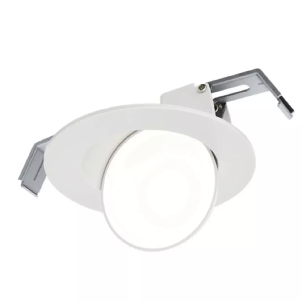 4" Adjustable Gimbal Canless LED Downlight, 27-50K, Matte White By Halo HLA406FS5