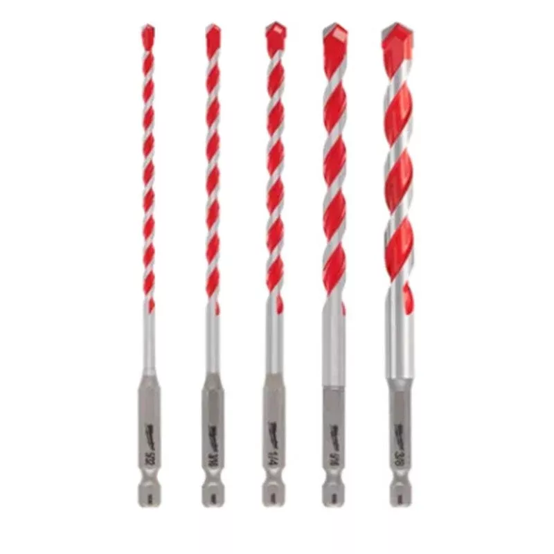 5pc. SHOCKWAVE™ Carbide Hammer Drill Bit Kit By Milwaukee 48-20-9051