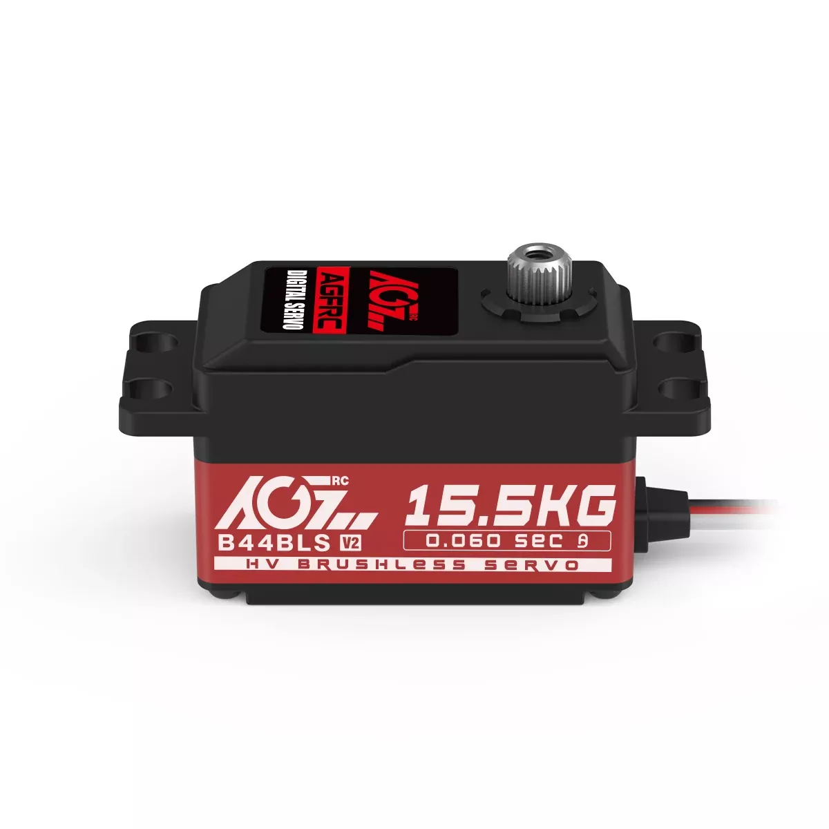 AGFRC B44BLS V2 Titanium Gear 15.5KG 0.060Sec High Speed Brushless Low Profile Servo