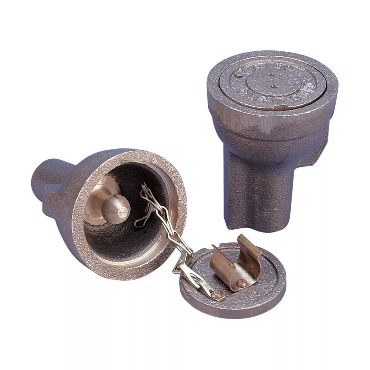 Aircraft Grounding Receptacle for Threaded Ground Rods with Spring Clip Included By nVent Erico LPC681