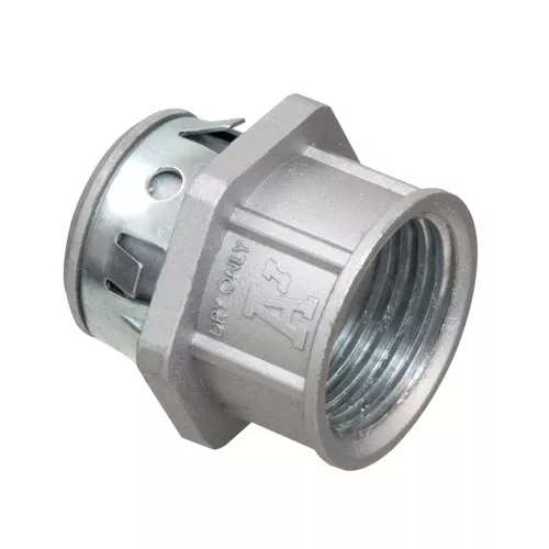  Arlington 2450ST, 1/2″ SNAP-TITE Transition Fitting, Zinc, Silver, 50 Packs