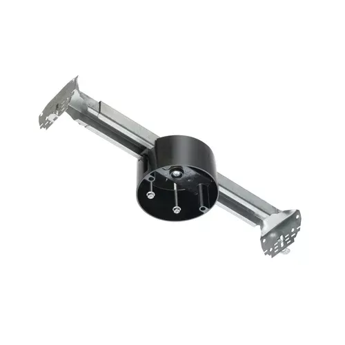 Arlington FBR423, Steel Adjustable Bracket With Plastic Box For Fan And Fixture Mounting, Black, 23.0 Cubic Inch