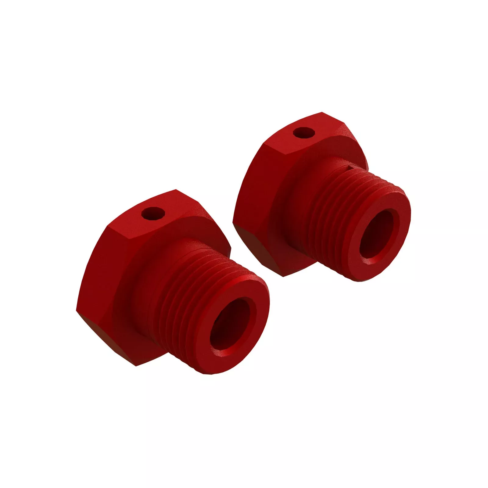 ARRMA 310904 Aluminum Wheel, 17mm Hex, Red (2)
