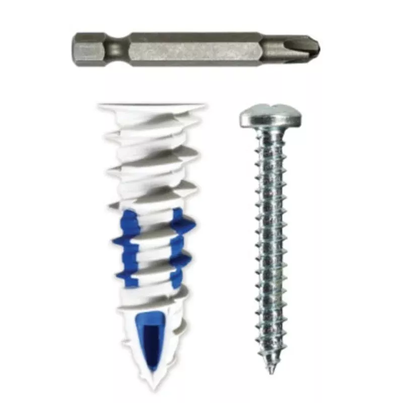 Assorted Nylon Walldriller Plus Anchor Kit, Pan Head, Phillips Drive By Dottie WDPAK