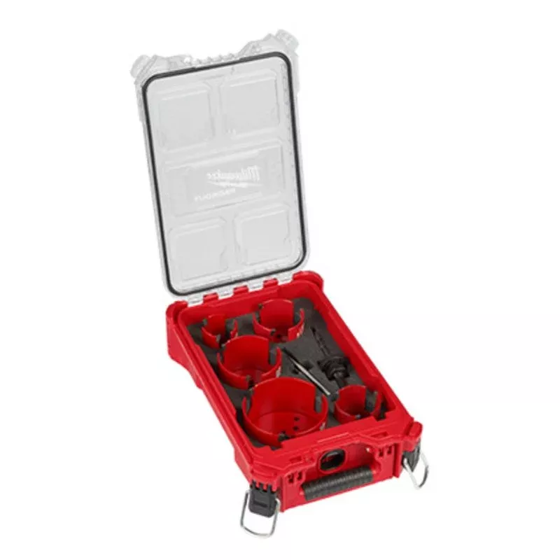 BIG HAWG™ Carbide Teeth Hole Saw Kit, 9-Piece, 2-1/2″ – 4-3/8″ By Milwaukee 49-56-9295