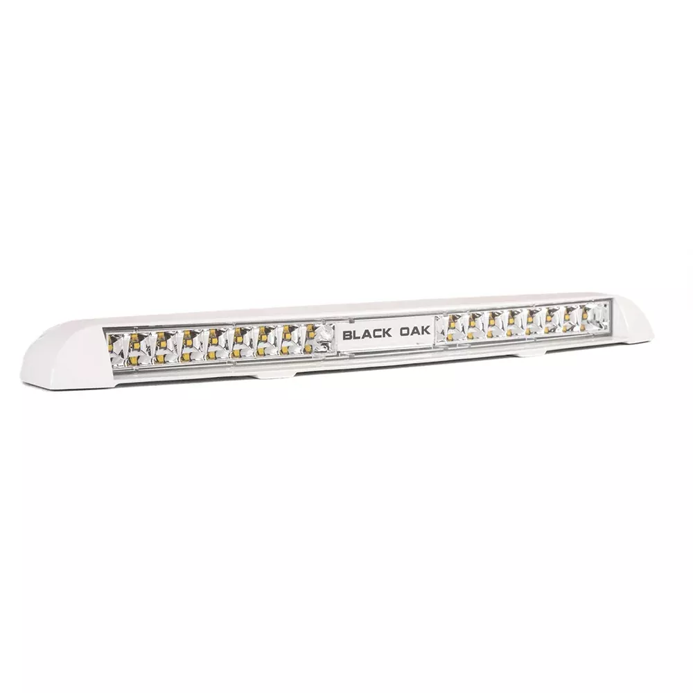 Black Oak Low Profile Marine Bar – Flood – White [LP-WX]