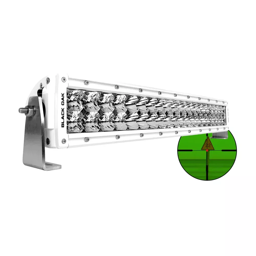 Black Oak Pro Series Double Row Combo Infrared 20″ 850nm Light Bar – White[20MIR-850]