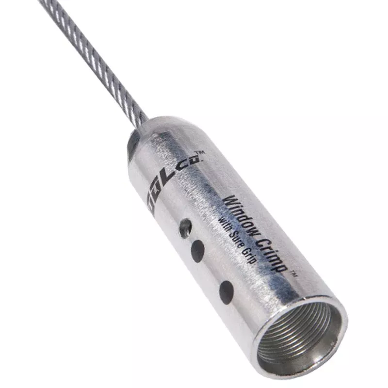 Cable Pulling Head, Crimp Type, 4 AWG, 11" Lanyard By IToolco CR128