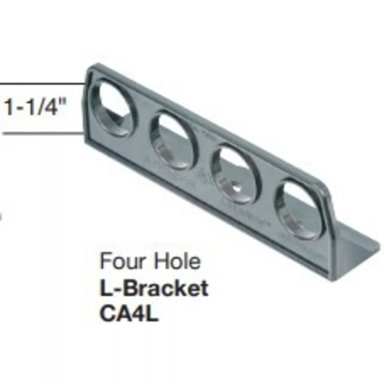 Cable Support L-Bracket, Black By Arlington CA4L