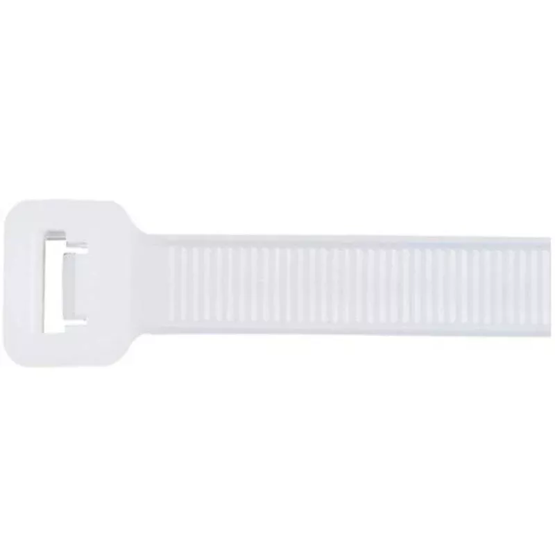 Cable Tie, Miniature,Plenum, 4.1″ Long, Nylon, White, 50 lb Rating, 1000/PK By 3M CT4NT18-M