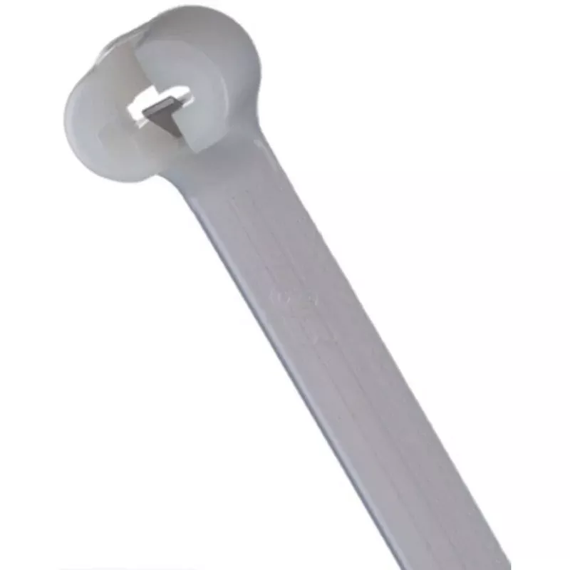 Cable Tie, Standard, 8.19" Long, Nylon, White, 100/Pack By Thomas & Betts TY5242M