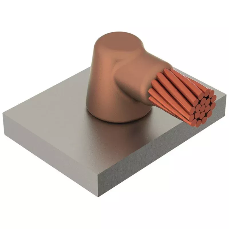 Cable to Horizontal Steel, 90 Weld Metal By nVent Erico HSC2G