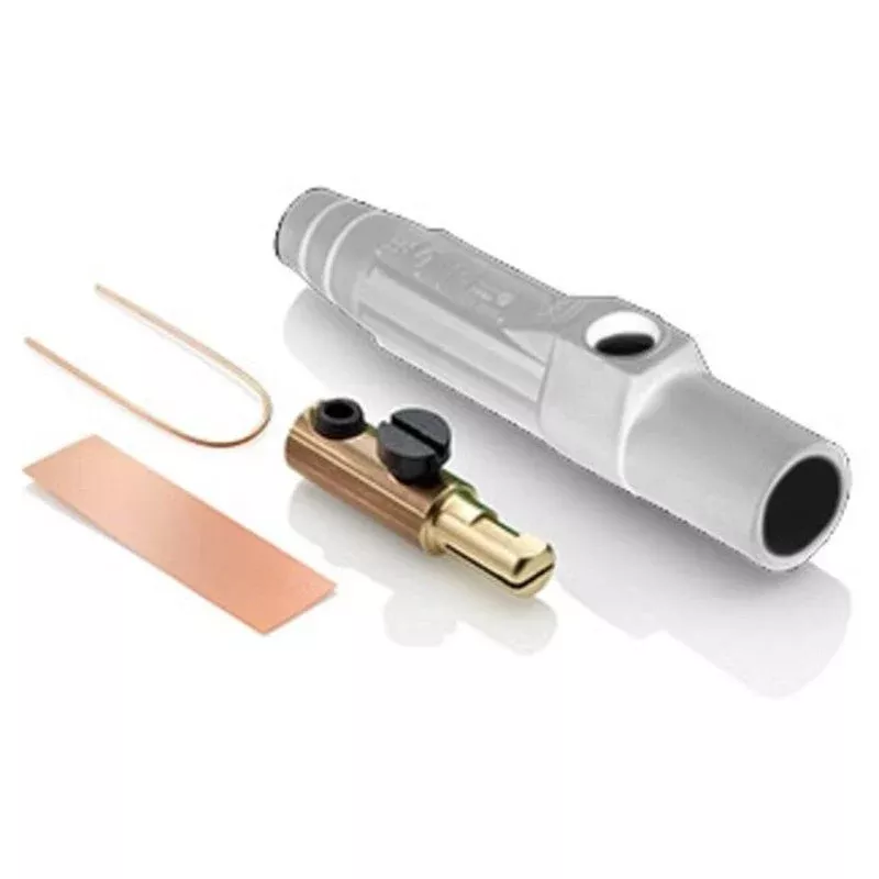 Cam-Type, Detachable Male Plug Set Screw, White By Leviton 15D21-UW