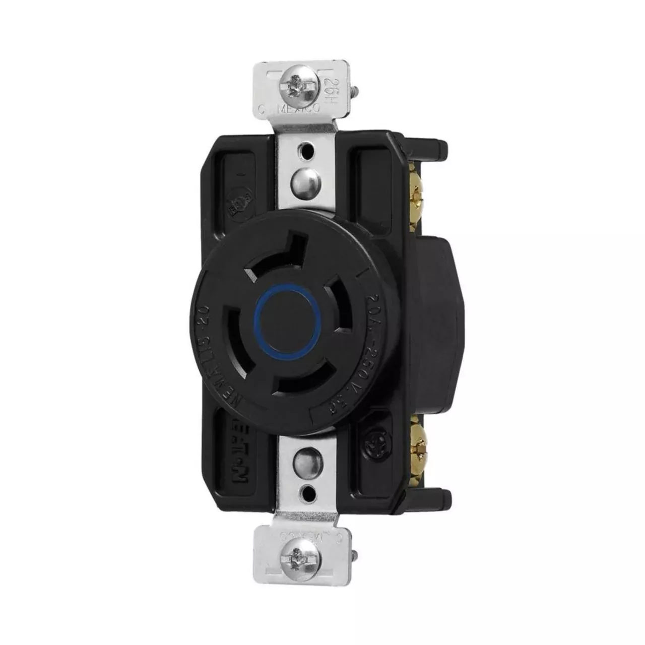 Color Coded Locking Receptacle, #14-8 AWG, 20A By Eaton Arrow Hart AHCL1520R