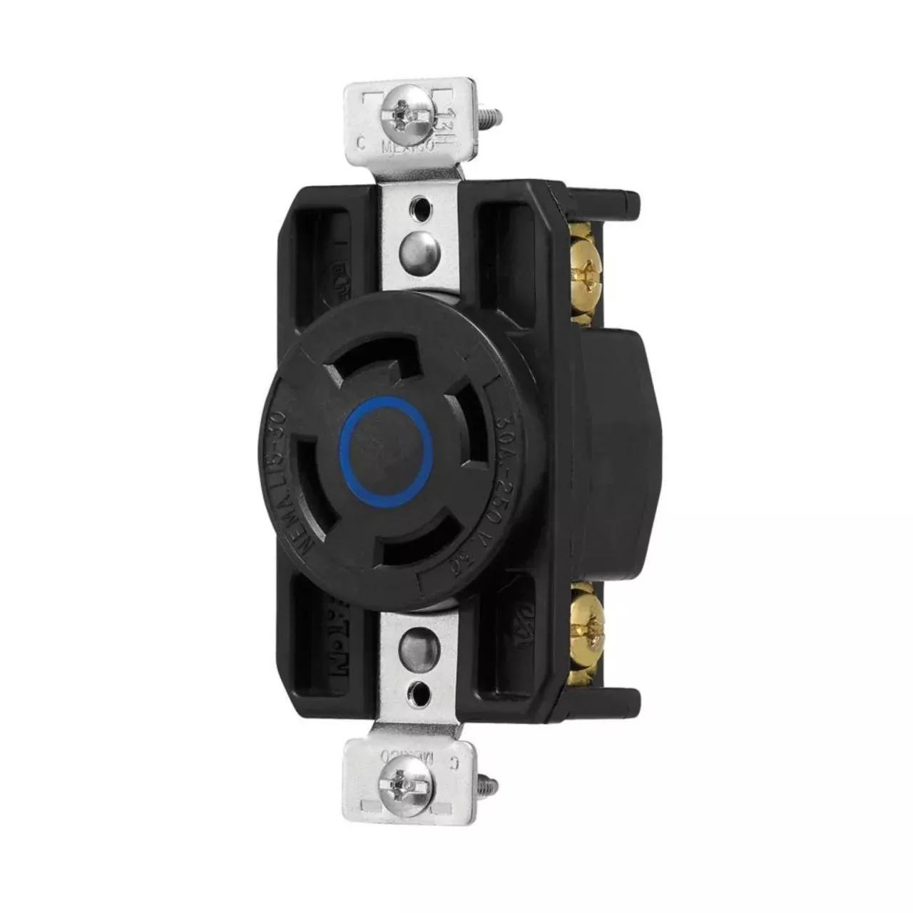 Color Coded Locking Receptacle, #14-8 AWG, 30A By Eaton Arrow Hart AHCL1530R