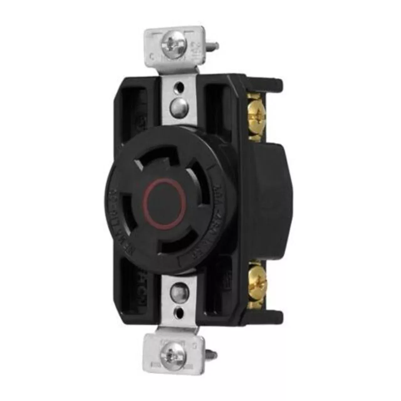 Color Coded Locking Receptacle, #14-8 AWG, 30A By Eaton Arrow Hart AHCL1630R