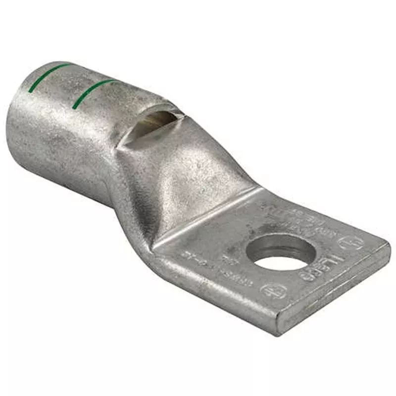 Compression Lug, 1-Hole, Copper, 600 MCM, 5/8″ Stud Size, Green By Penn-Union BLU060S