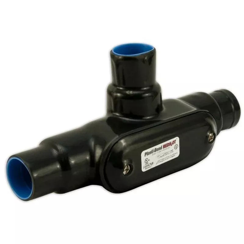 Conduit Body, 1", Type: T, Form 7 , PVC Coated By Plasti-Bond PRT37