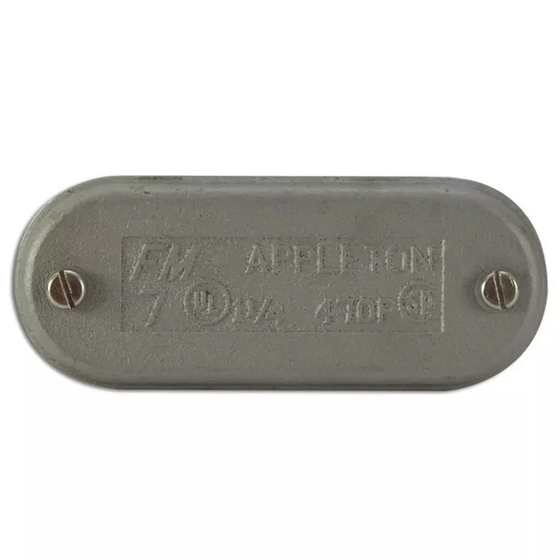 Conduit Body Cover, 1-1/4″, Form 7, Iron Alloy By Appleton APP470F