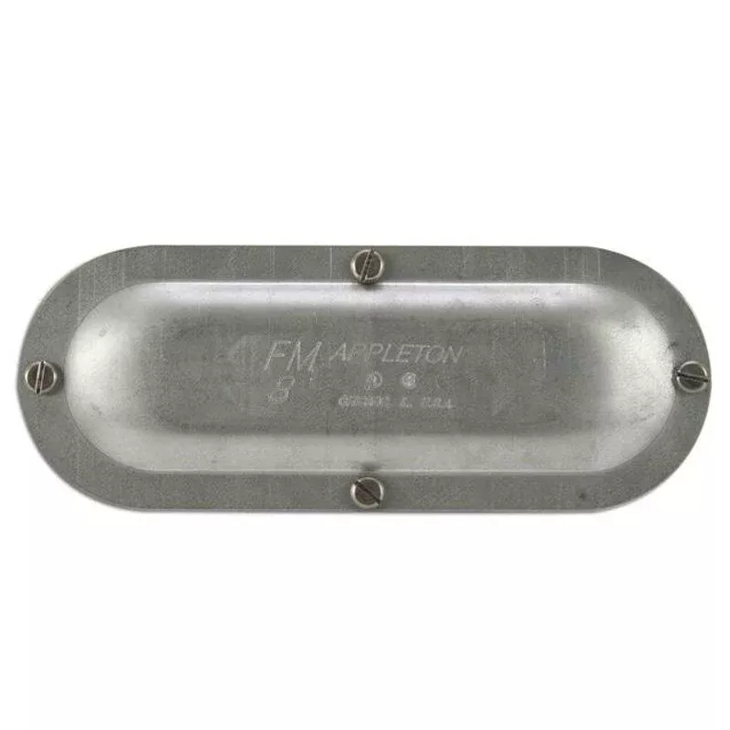 Conduit Body Cover, Type: Screw-On, FM8, Size: 2″, Steel By Appleton 680
