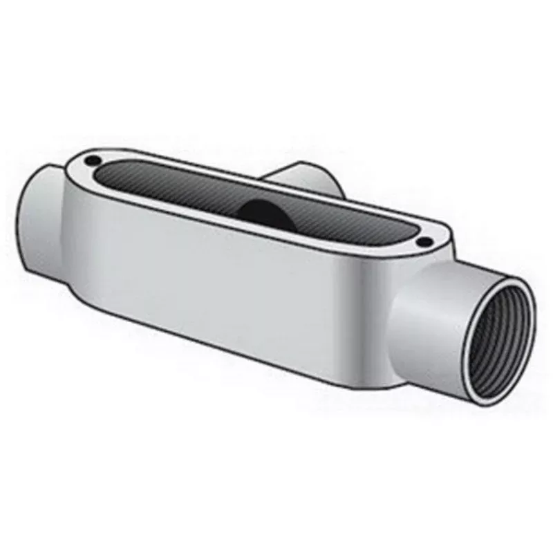 Conduit Body, Type T, 1-1/2″ Diameter, Spec 5, Malleable Iron By OZ Gedney T150