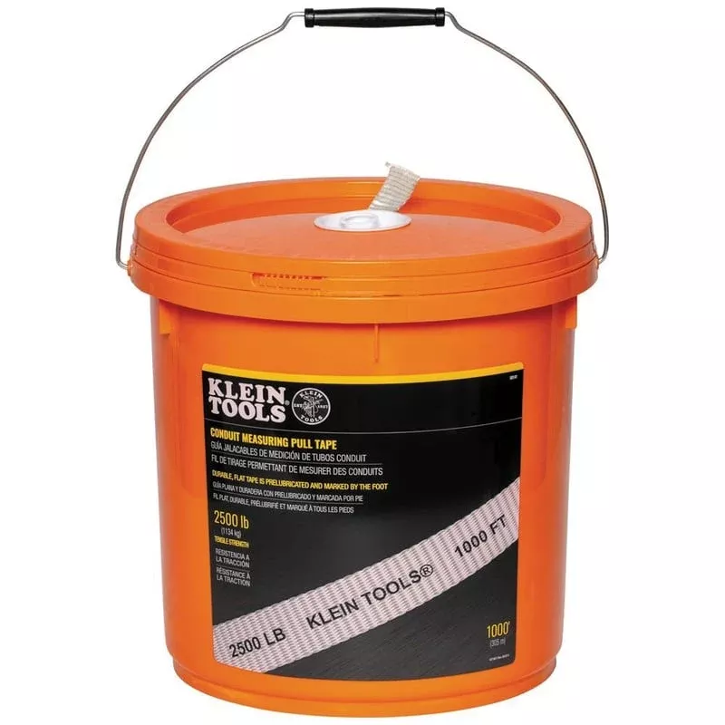Conduit Measuring Pull Tape, 2500 lbs x 1000′ By Klein Tools 50141