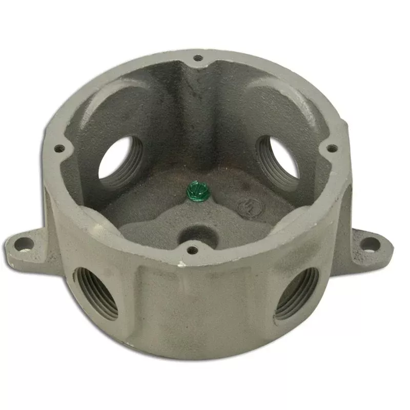 Conduit Outlet Box, Type JB, (4) 3/4″, Malleable Iron By Appleton JBDX75L