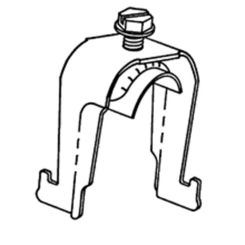 CONDUIT STRUT CLAMP, 1-IN. EMT, 3/4-IN. RIGID, WITH SADDLE By Eaton B-Line B1516S