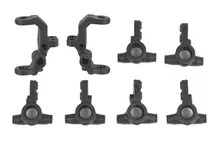 (D) Team Associated RC10B7 Factory Team Caster & Steering Blocks (Carbon)