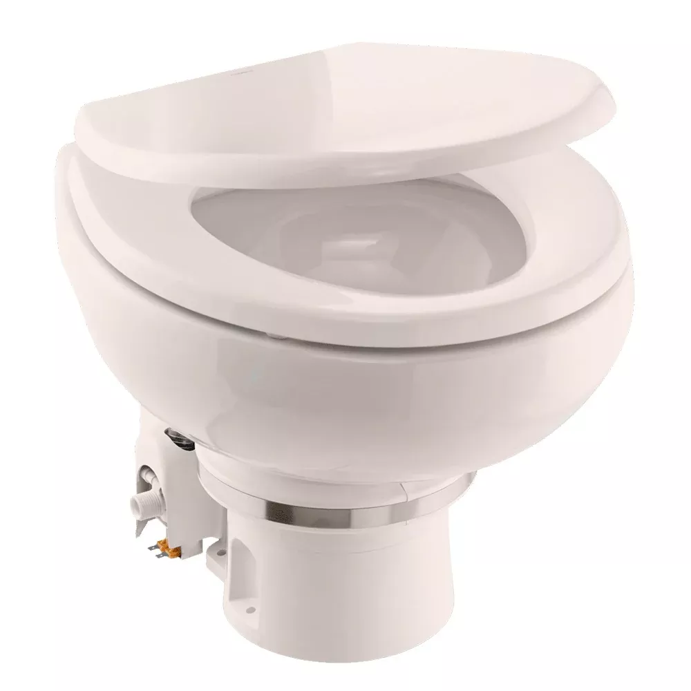 Dometic MasterFlush MF 7120 - Bone - Electric Macerating Toilet w/Orbit BaseSlow Close Seat - Freshwater - 12V [9610007272]