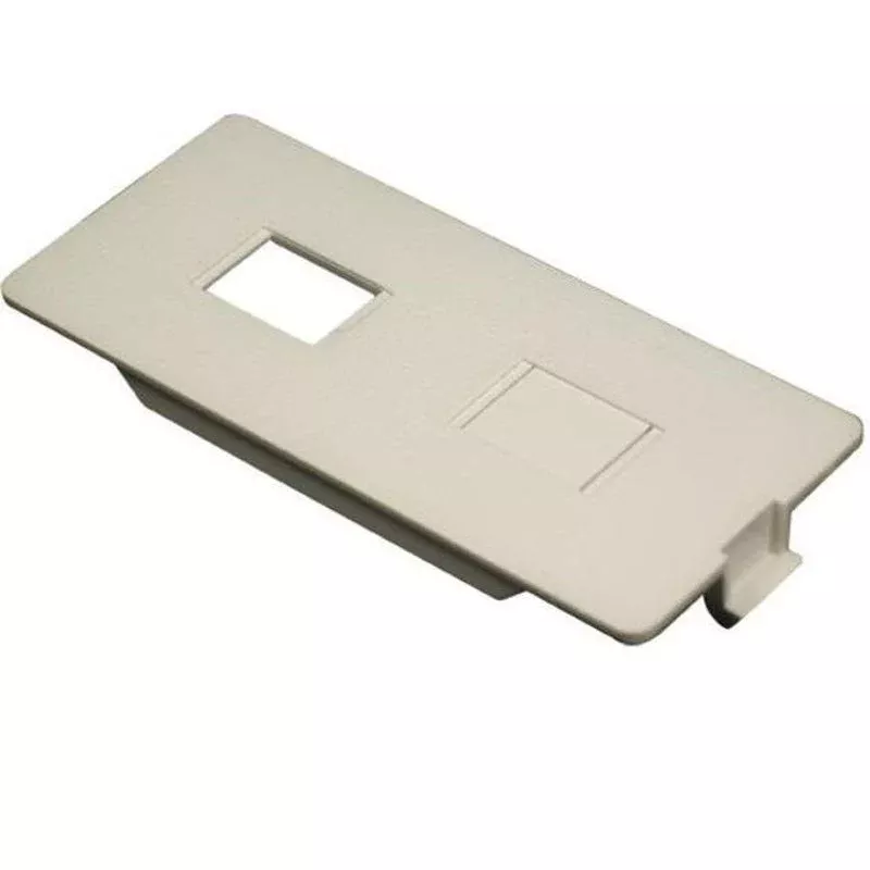 Dual RJ11/RJ45 Connector Faceplate / 5500 Series Raceway, Ivory By Wiremold 5507RJ