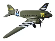 Dynam C-47 Skytrain V2 Green RC Warbird Plane 1500mm Wingspan SRTF